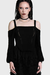Becka Broom Corset Knit Top