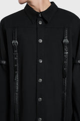 Bondage Wings Button Up Shacket