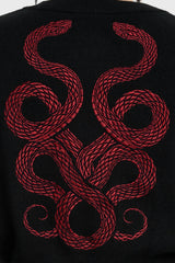Crimson Viper Knitted Cardigan