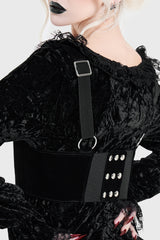 Crucifix Square Neck Underbust Harness