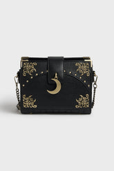 Gold Moon Charm Crossbody Bag