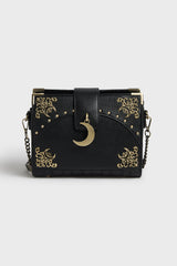 Gold Moon Charm Crossbody Bag