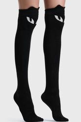 Keiko Kitty Knee High Socks