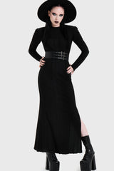 Noir Back Cut Out Maxi Dress