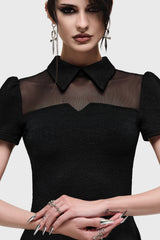 Obsidienne Hanky Hem Mini Dress
