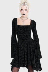 Ophidian Burnout Mini Dress