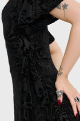 Ophidian Burnout Wrap Dress