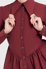 Ophidian Poplin Mini Dress