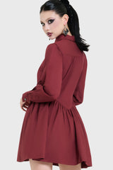 Ophidian Poplin Mini Dress