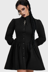 Ophidian Poplin Mini Dress
