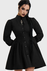 Ophidian Poplin Mini Dress