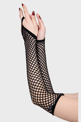 Possess Me Fishnet Gloves B