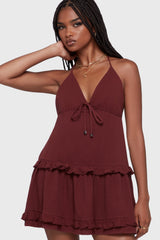 Wolfbane Cove Mini Dress Red