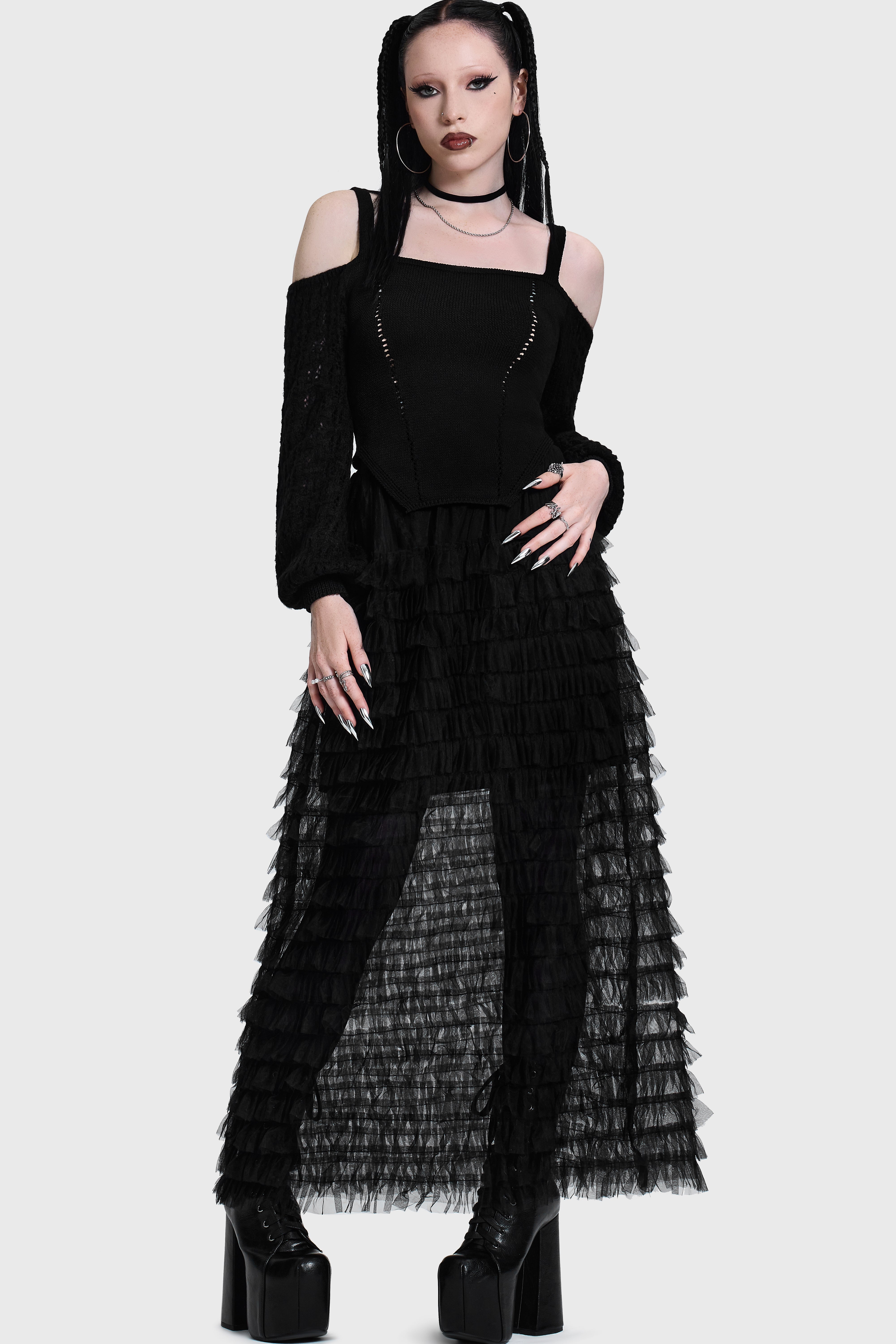 Becka Broom Corset Knit Top