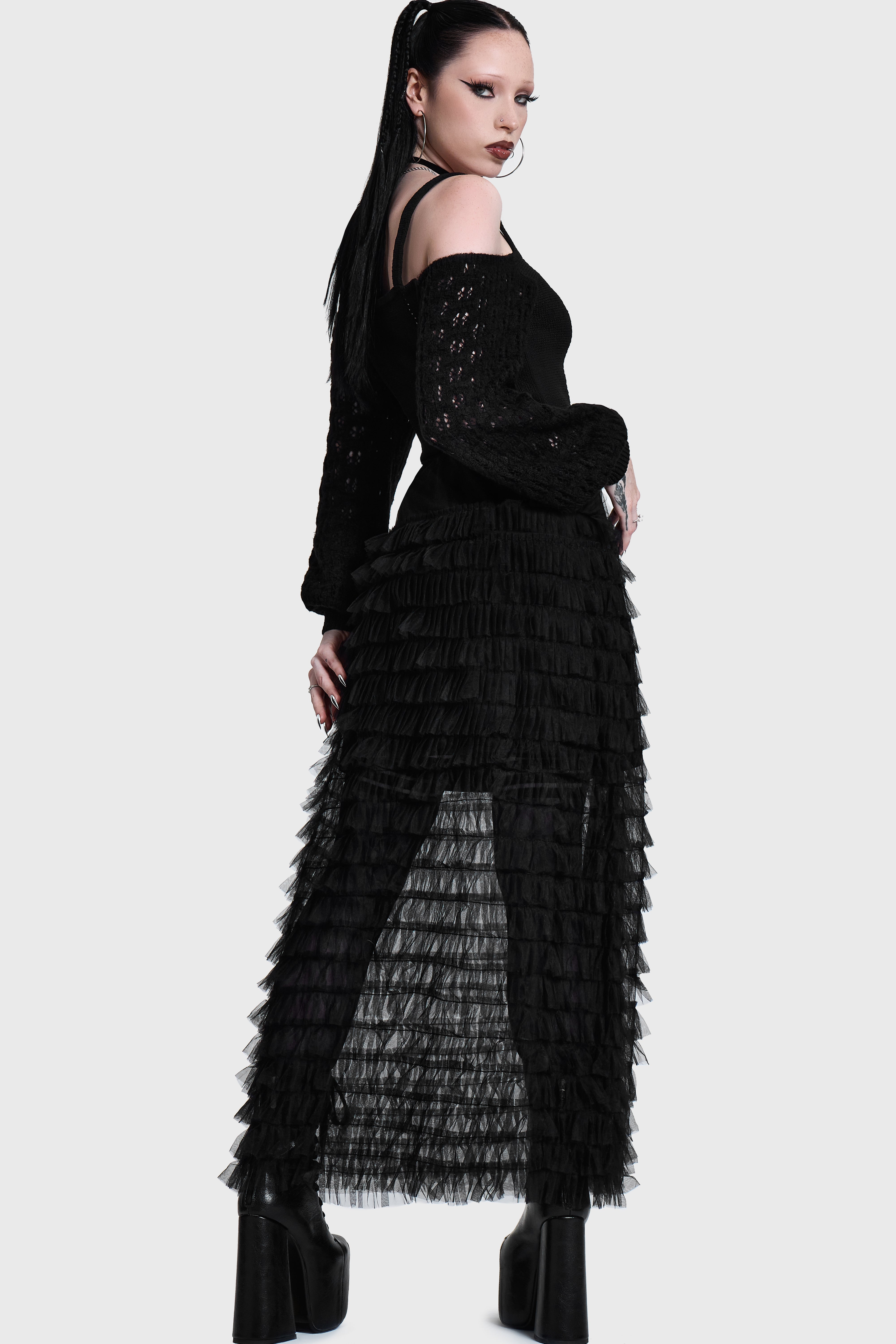Becka Broom Corset Knit Top