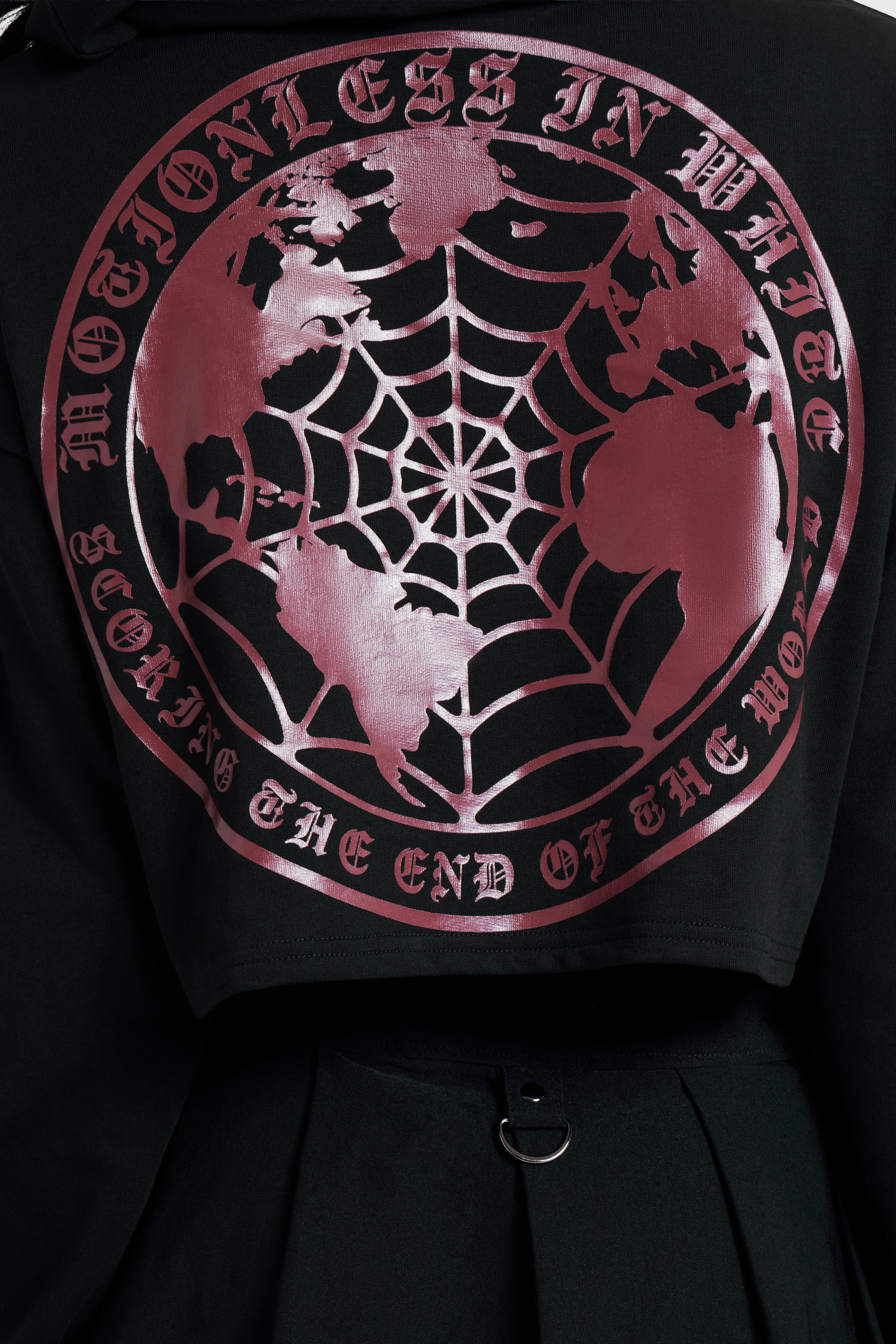 BRAND NEW NUMB CROP BONDAGE HOODIE