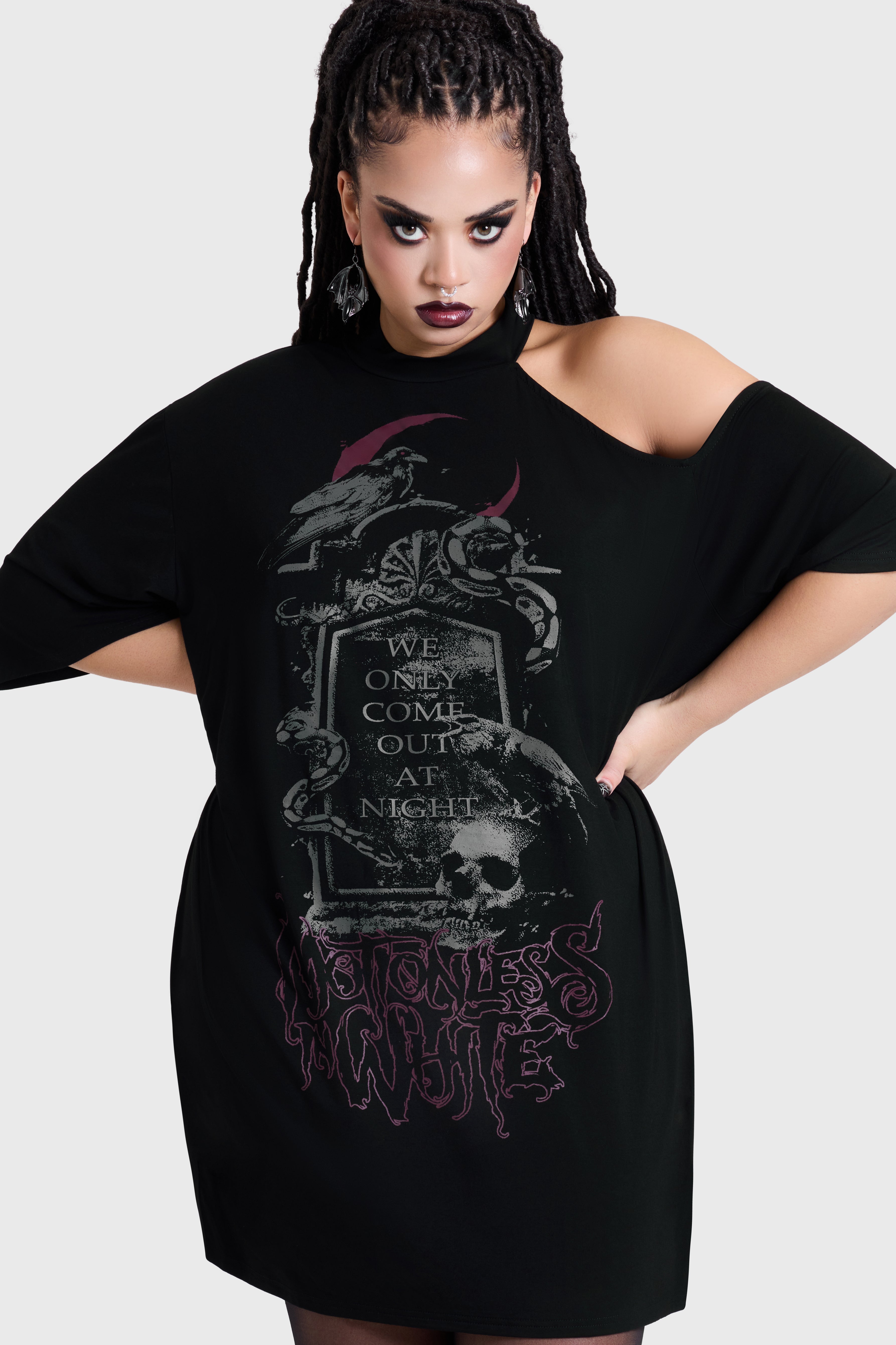 COME OUT AT NIGHT T-SHIRT DRESS