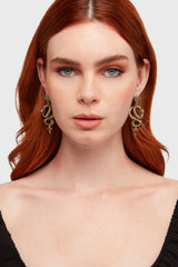 Deadly Coil Earrings Gold