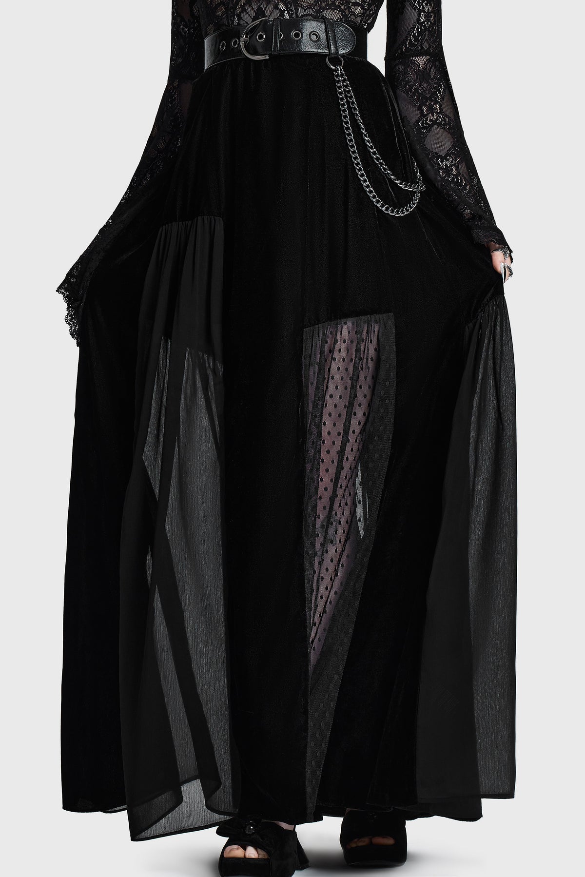 Estria Hex Maxi Skirt