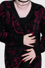 FUNERAL ROSE KNITTED CARDIGAN