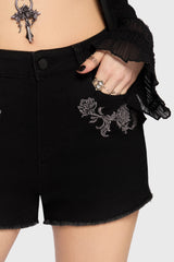 Gaia Adorned Embroidered Shorts