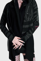 HOW MUCH LONGER? CROPPED OPEN CARDI
