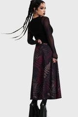 Night's Inferno Midi Skirt