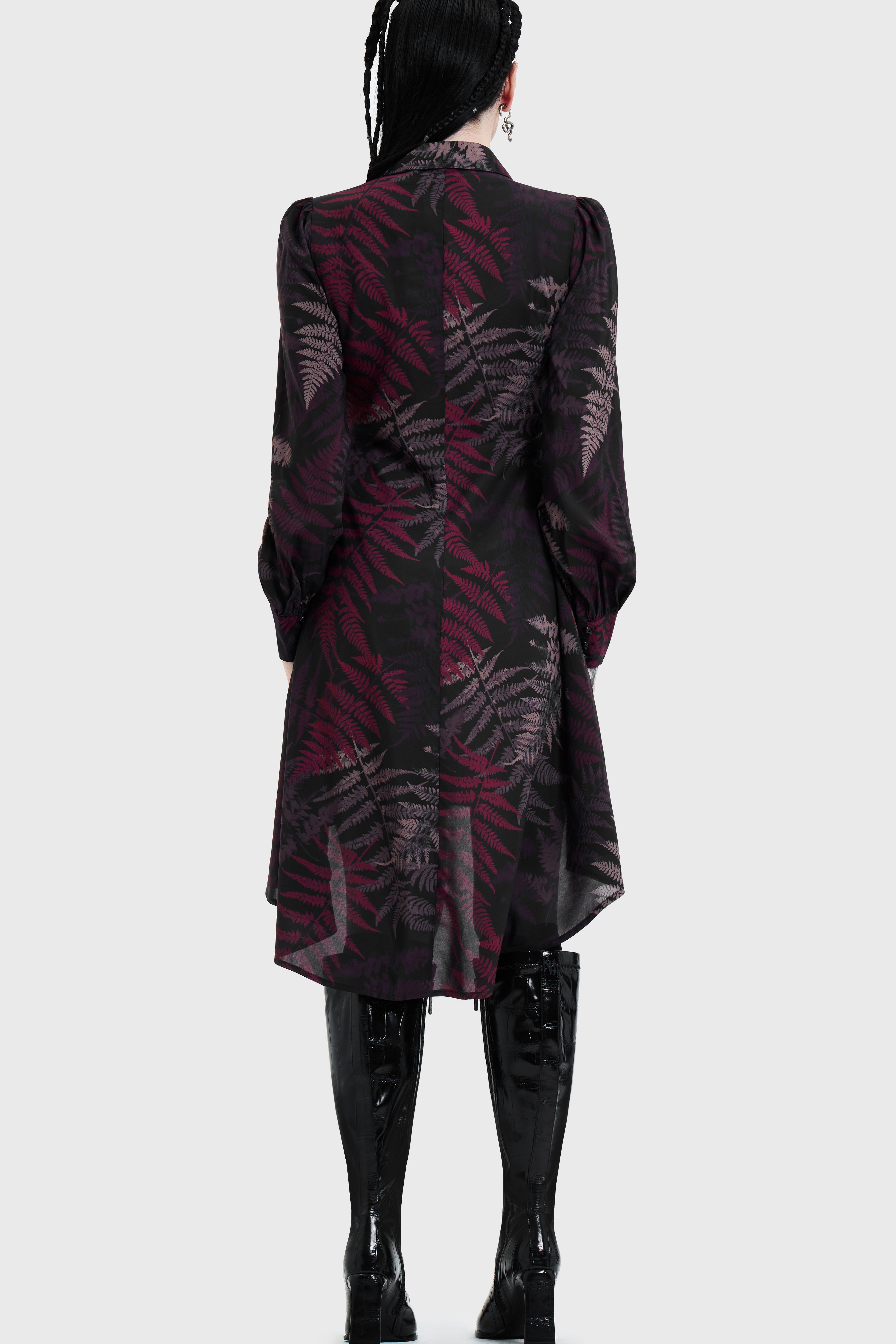 Night's Inferno Shirt Dress