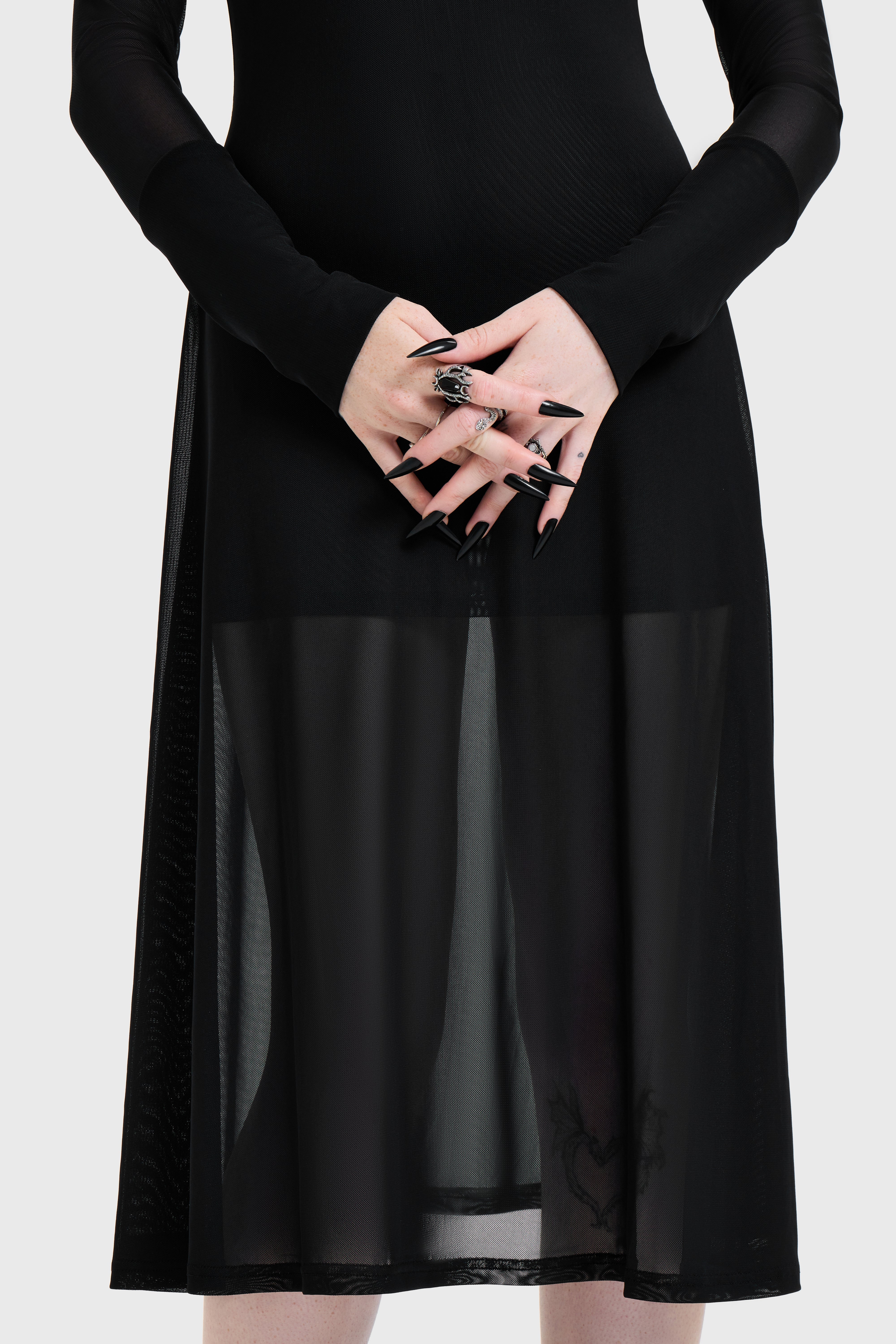 Nova Mesh Midi Dress