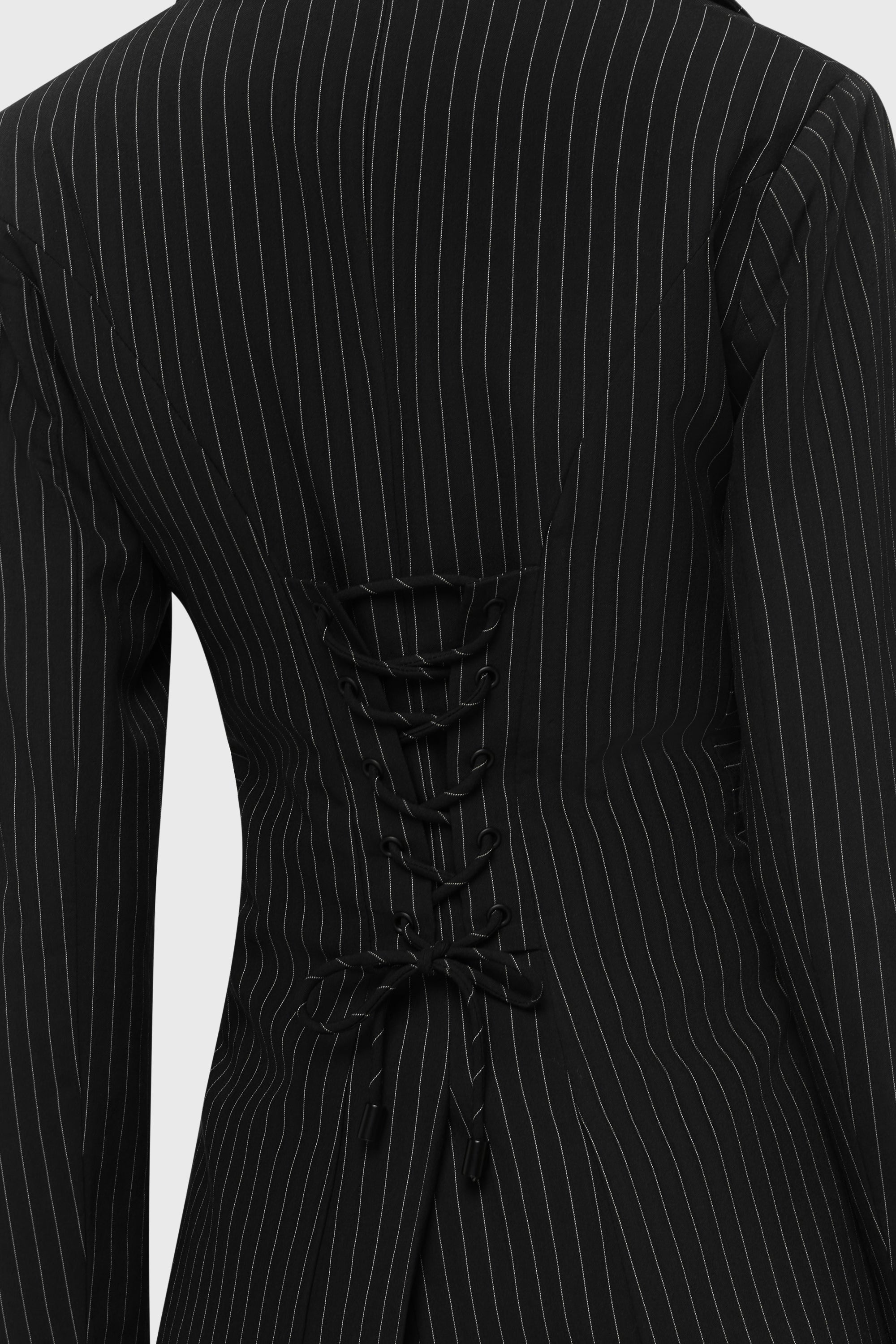 Oblivienne Jacket Black Pinstripe