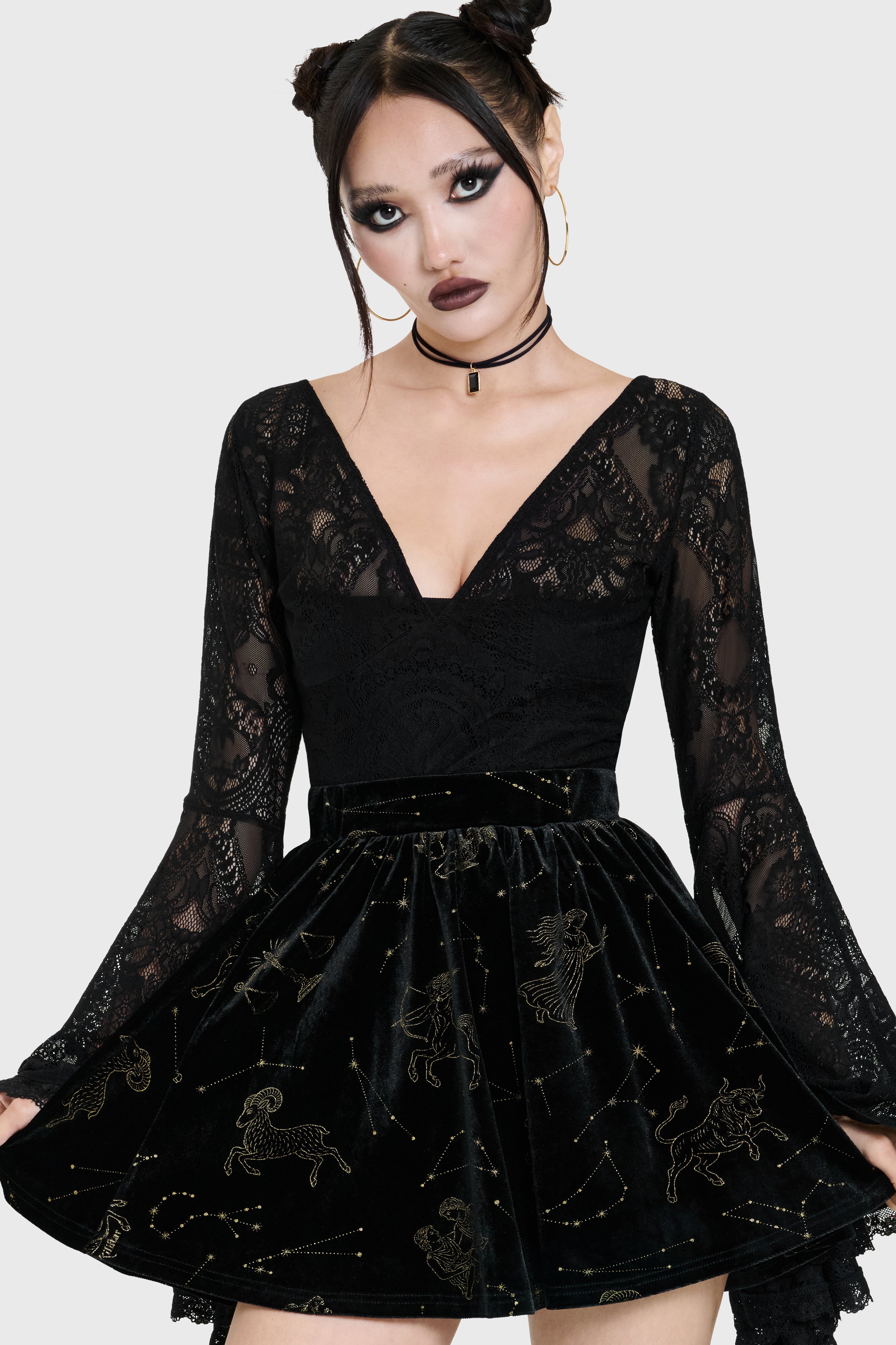 Polaris Night Mini Skirt
