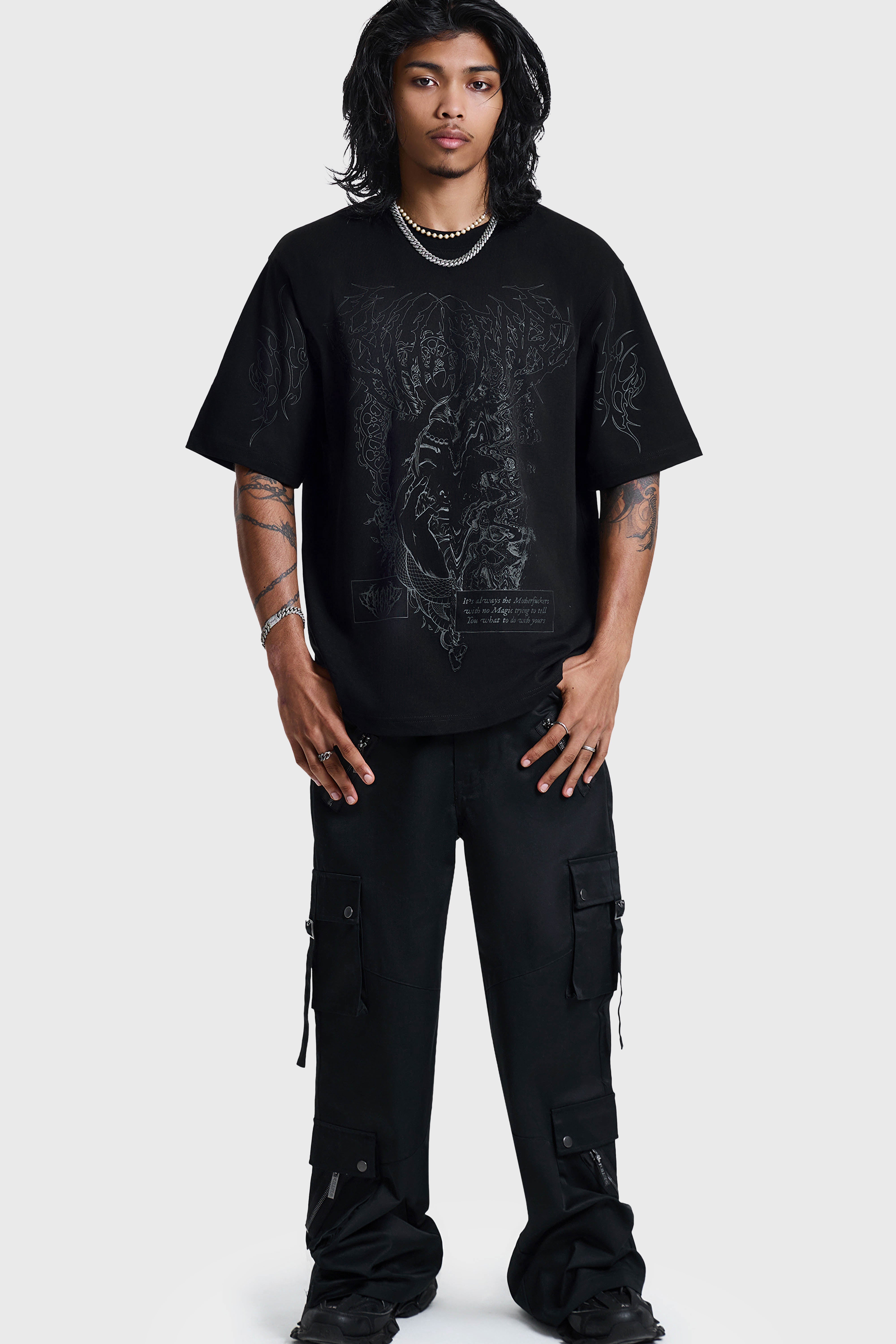 Shadows With Eyes Boxy T-Shirt