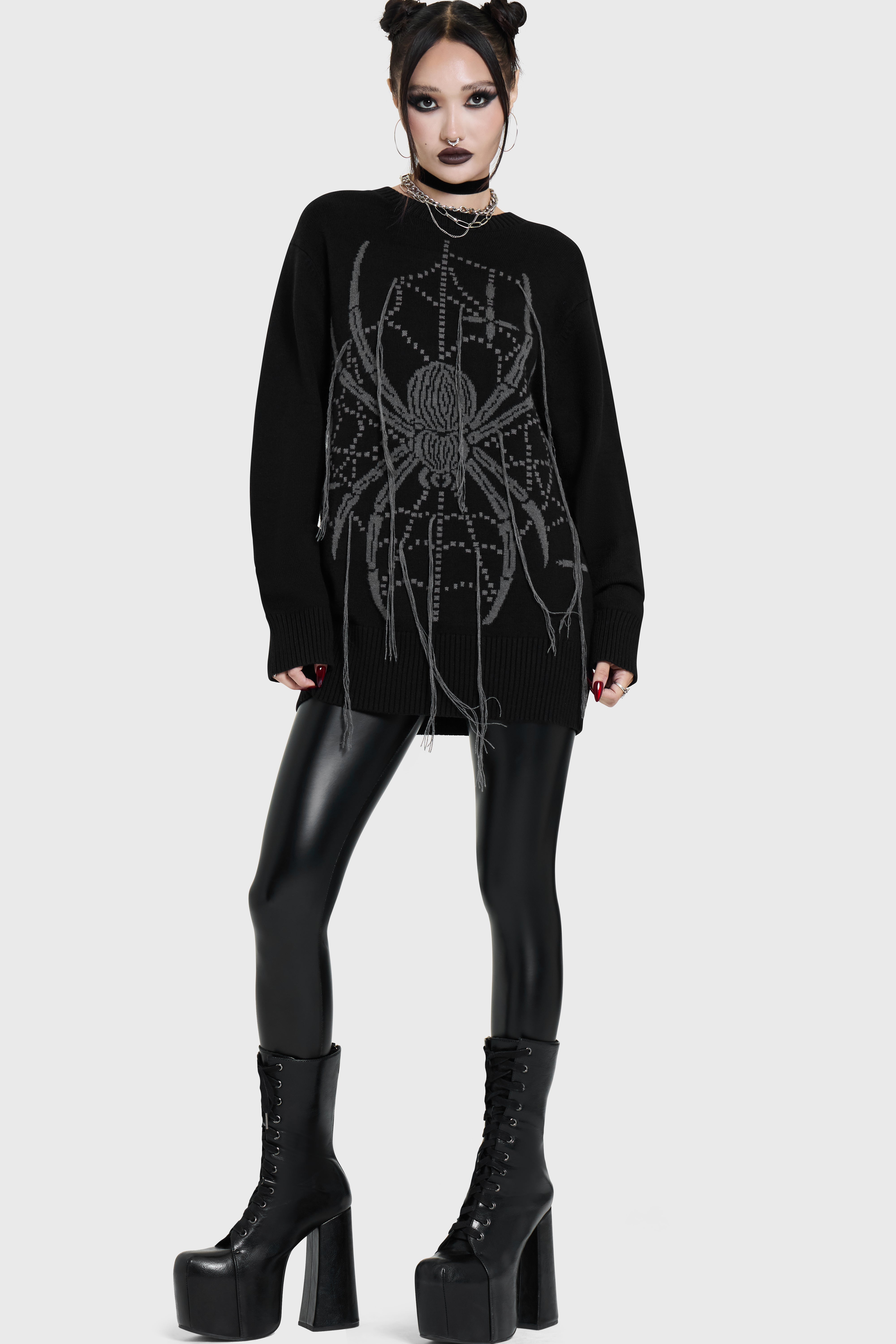 Spiderella Knitted Sweater