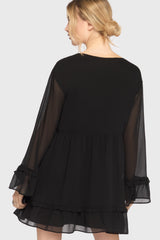 Seraph In Ash Mini Dress BLACK