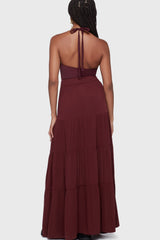 Thursday's Woe Maxi Skirt Burgundy