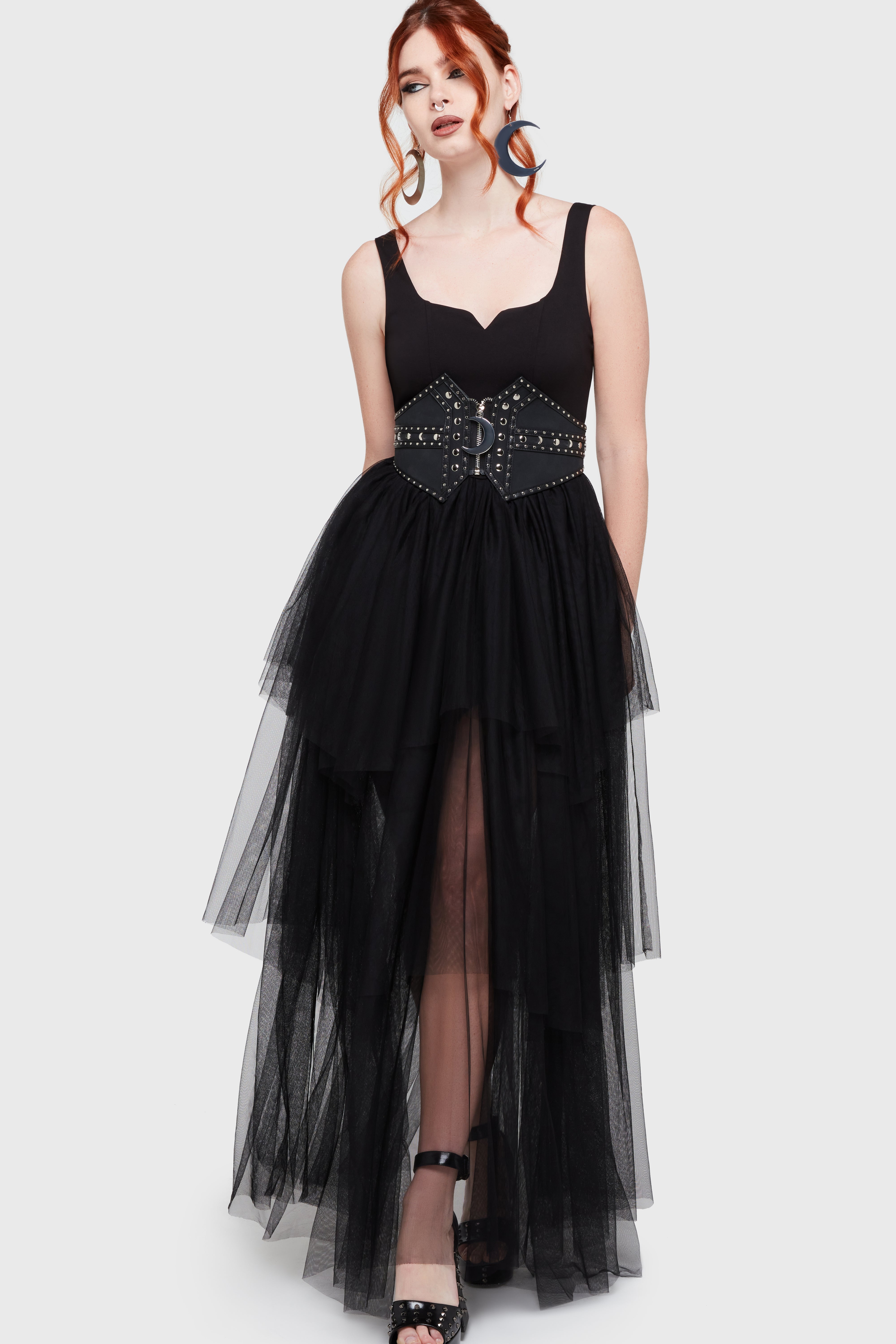 Under The Candle Light Maxi Dress Black